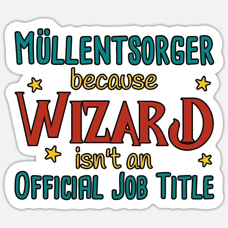 Assistant d’élimination des déchets - Sticker taille S (10 x 10 cm) - blanc mat