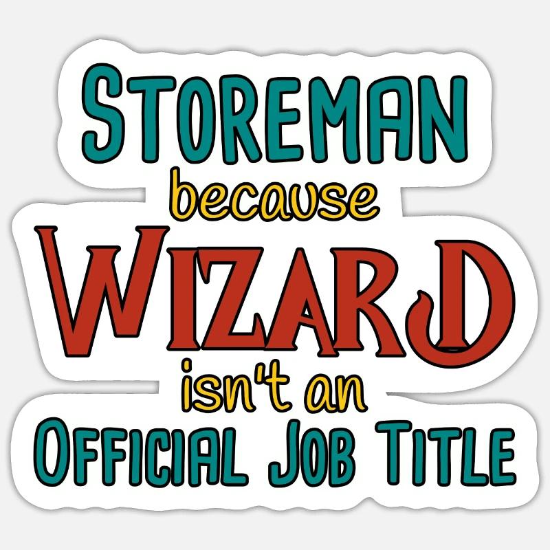 Storeman Wizard Sticker size S (10 x 10 cm)