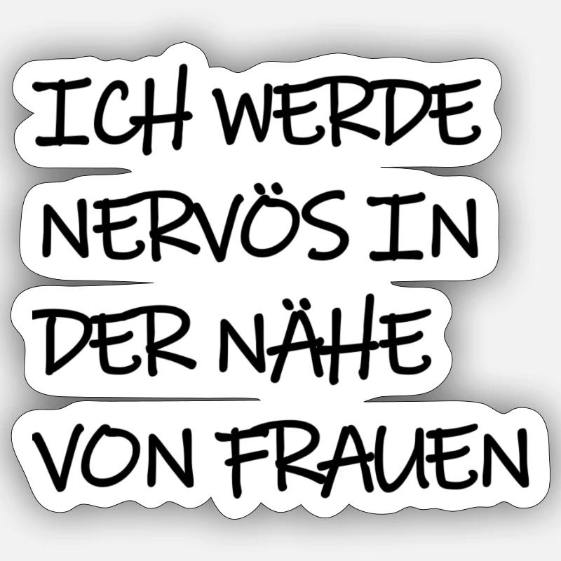 Funny quotes Sticker size S (10 x 10 cm)