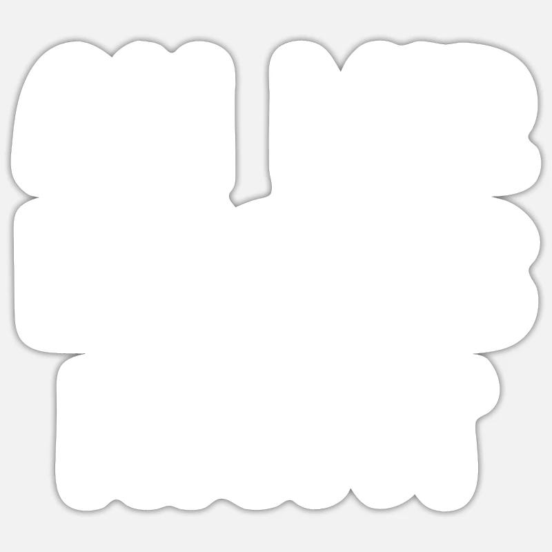 C’est pas ma faute - Sticker taille S (10 x 10 cm) - blanc mat