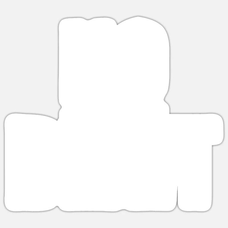 No dexit - Sticker taille S (10 x 10 cm) - blanc mat