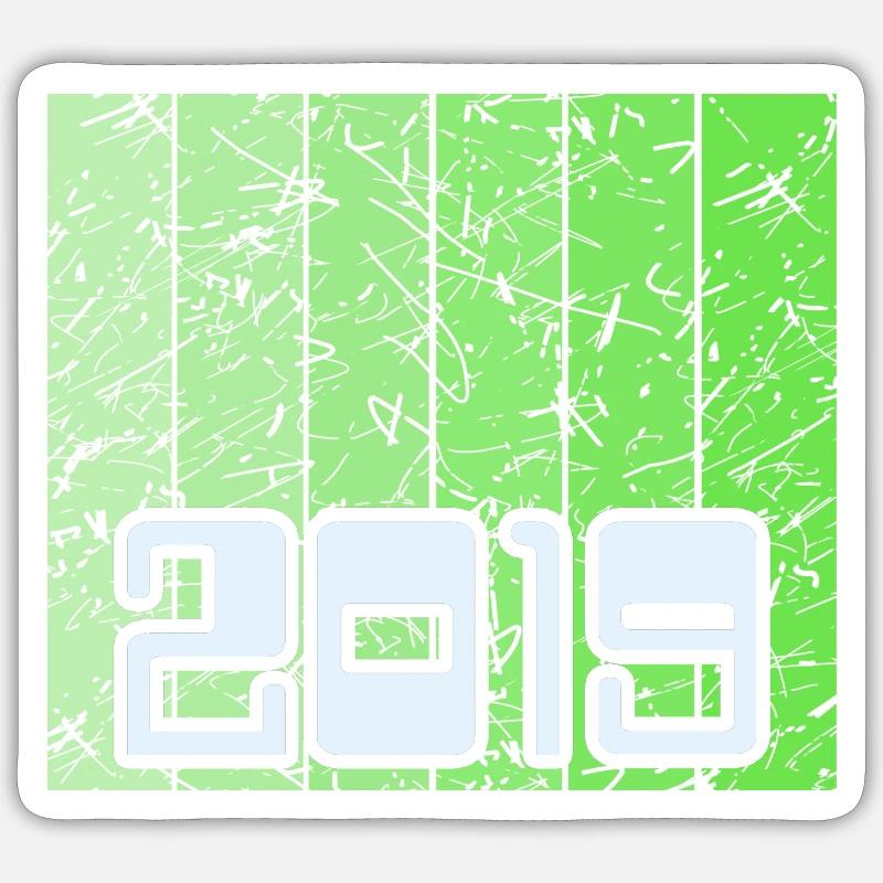 2019 - Sticker size S (10 x 10 cm) - white matte