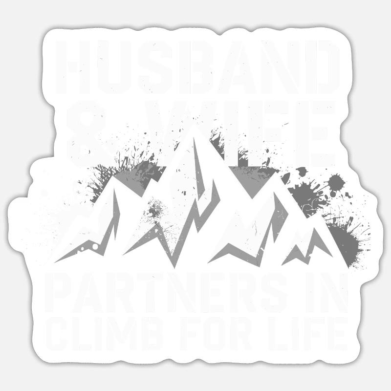 Fun Climbing Partnership for Couples Sticker size S (10 x 10 cm)