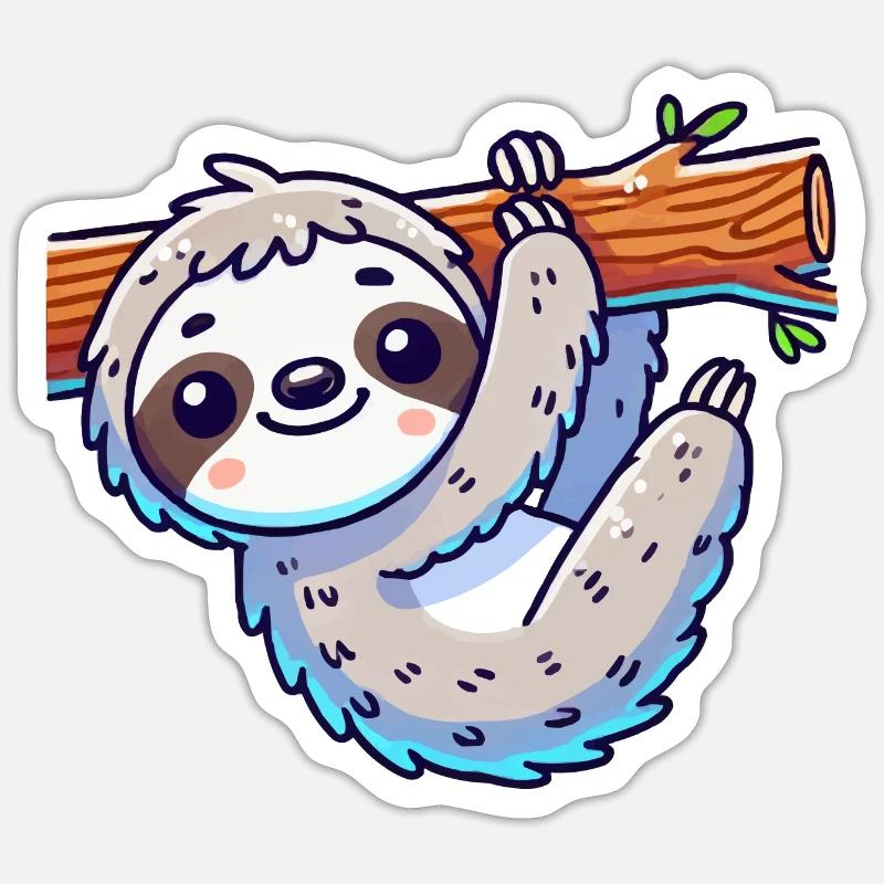 sloth Sticker size S (10 x 10 cm)