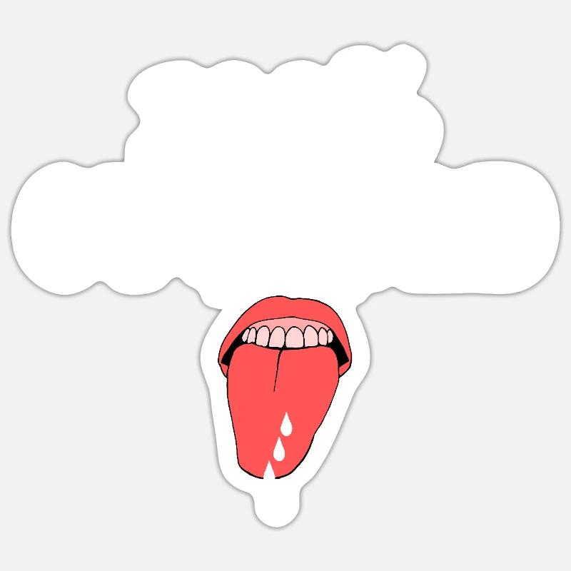 cuckold - Sticker taille S (10 x 10 cm) - blanc mat