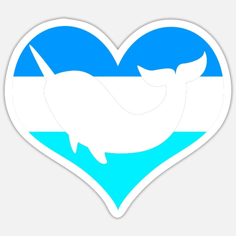 Narval Sticker taille S (10 x 10 cm)