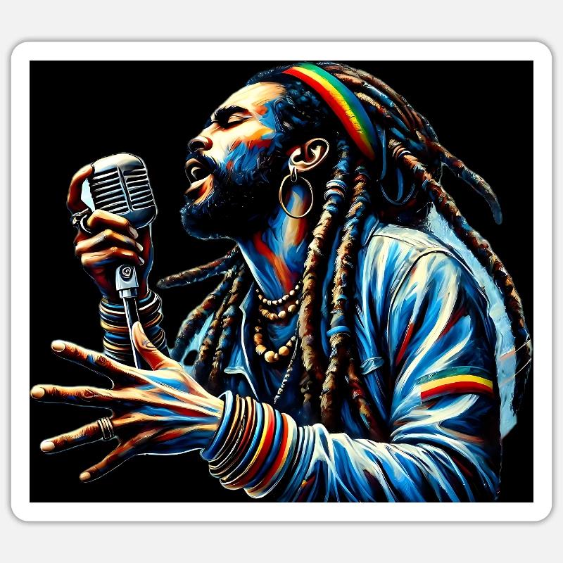 Dreadlock Vibes Sticker Größe S (10 x 10 cm)