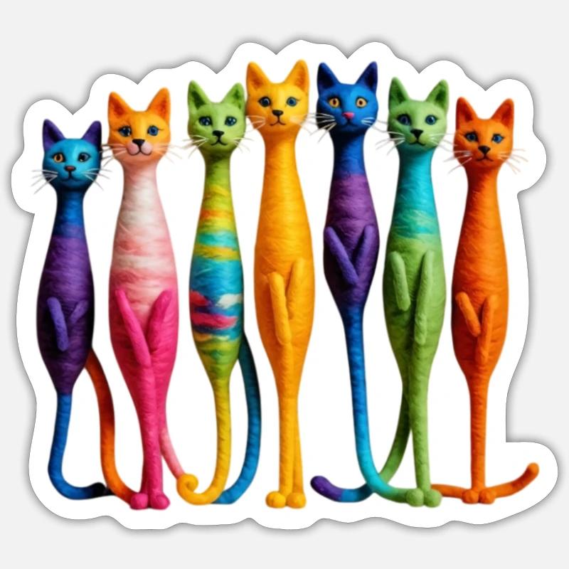 Chat Sticker taille S (10 x 10 cm)