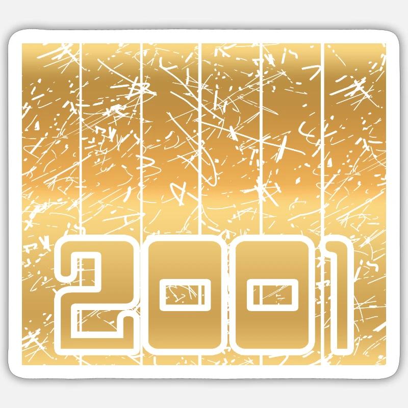 2001 - Sticker size S (10 x 10 cm) - white matte