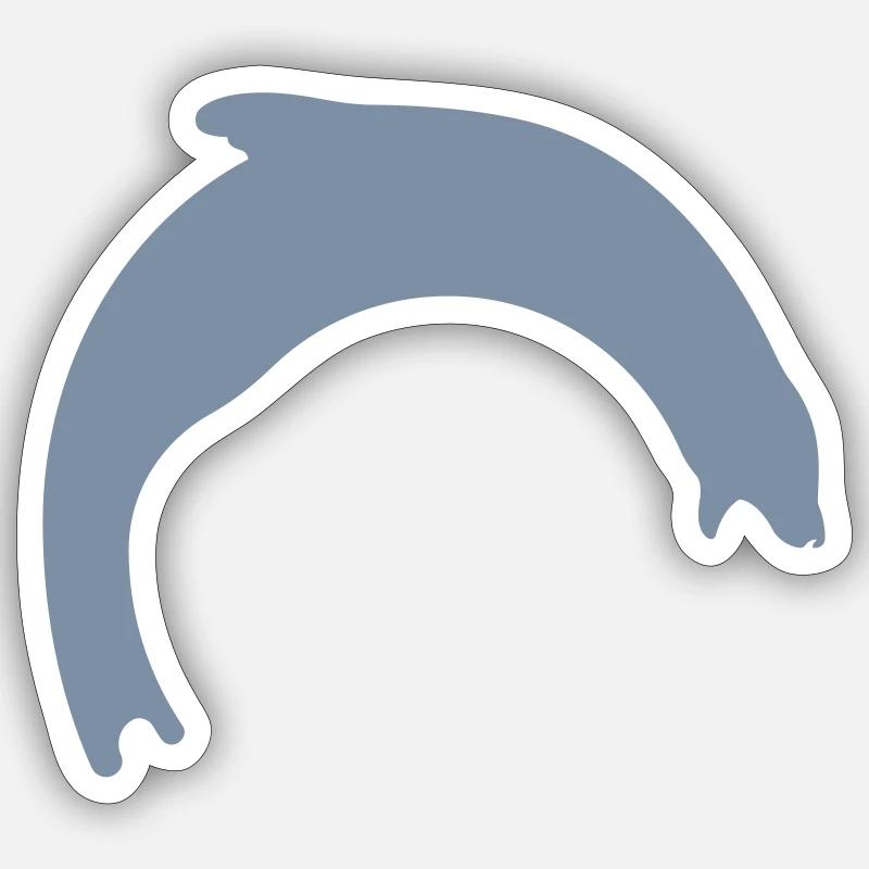 sealion logo - Sticker Größe S (10 x 10 cm) - Mattweiß