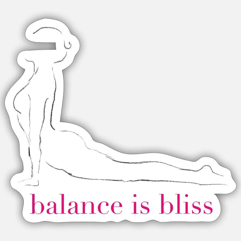 Balance is bliss Sticker size S (10 x 10 cm)