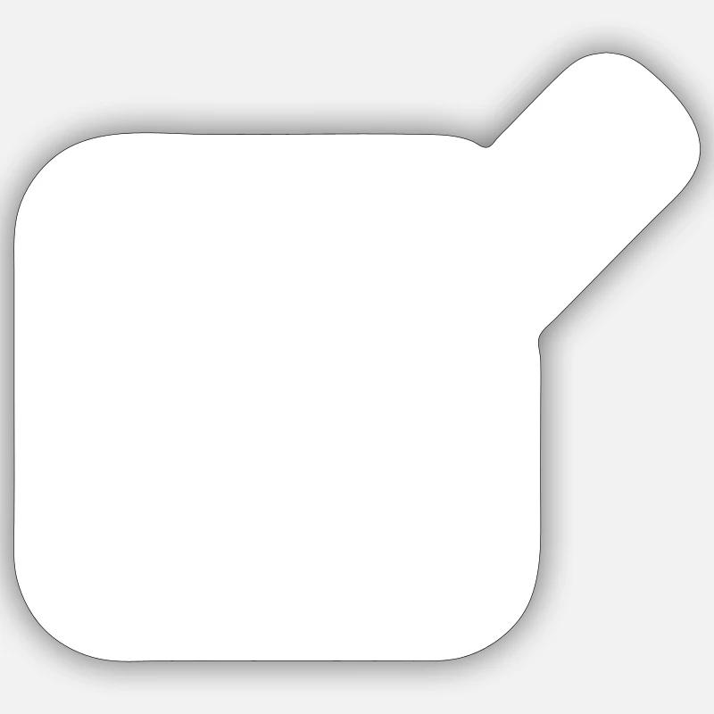 Check Tick Icon - Sticker size S (10 x 10 cm) - white matte