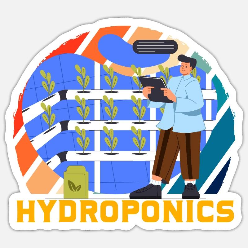 Hydroponik Sticker Größe S (10 x 10 cm)