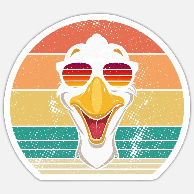 Goose - Sticker size S (10 x 10 cm) - white matte