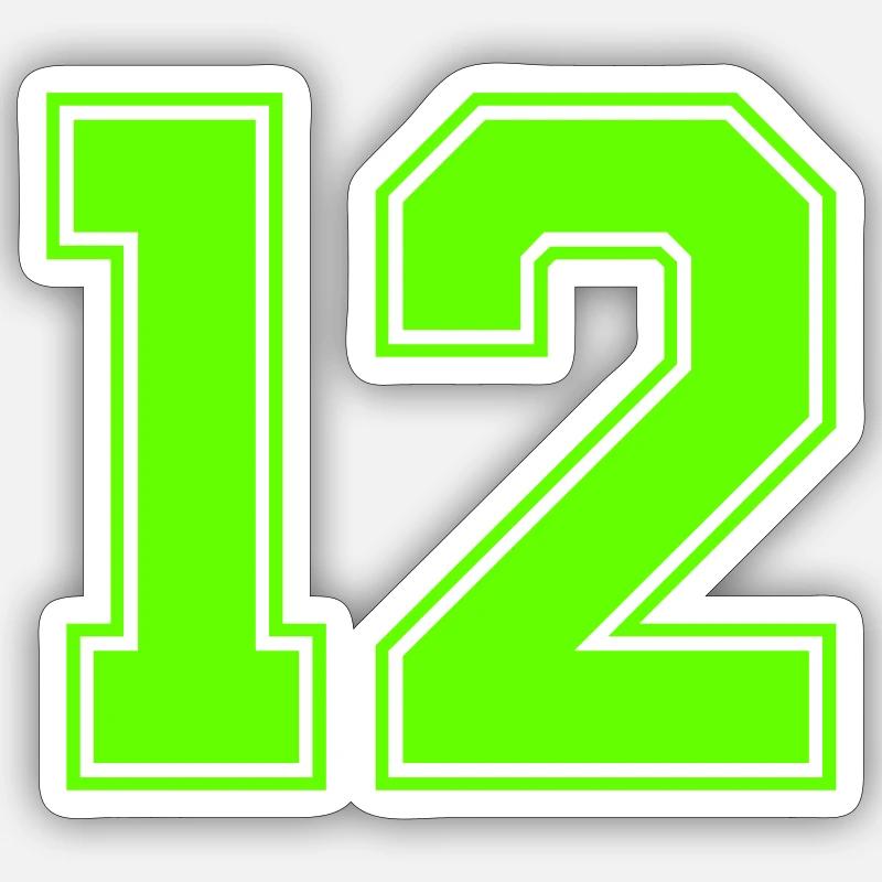 12 - Sticker taille S (10 x 10 cm) - blanc mat