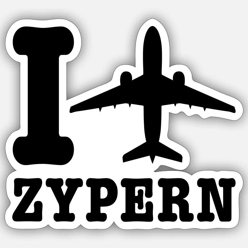 Cyprus Holidays - Sticker size S (10 x 10 cm) - white matte