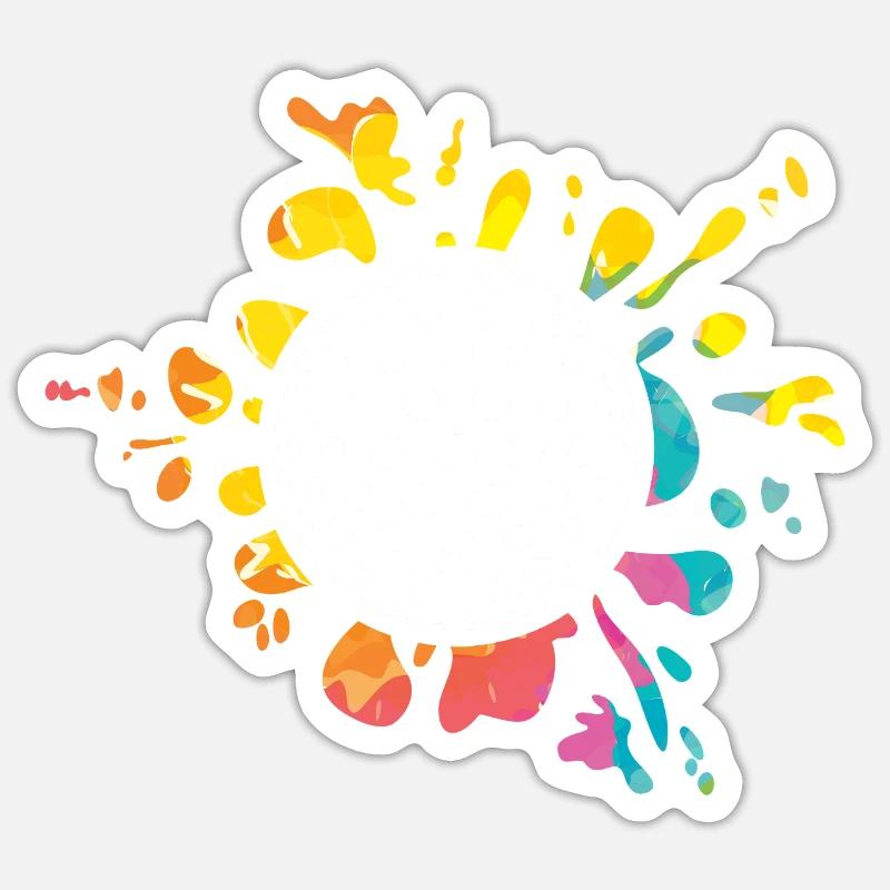 Golfspieler Golf - Sticker Größe S (10 x 10 cm) - Mattweiß