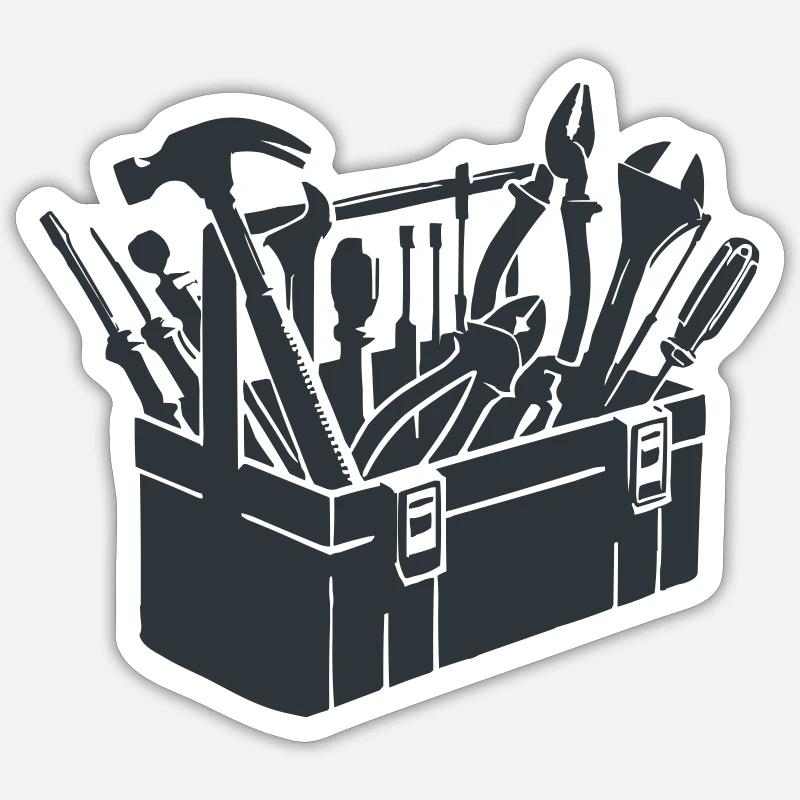 Tool Toolbox Sticker size S (10 x 10 cm)