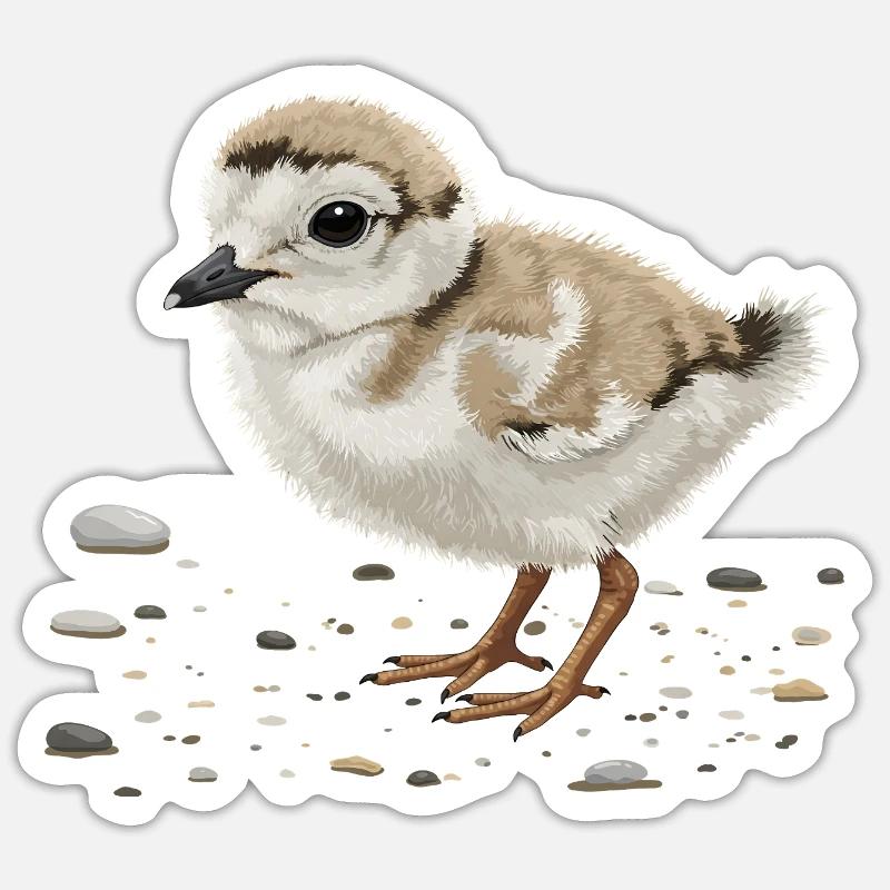 Plover, Ringed Plover, Little Ringed Plover Sticker size S (10 x 10 cm)
