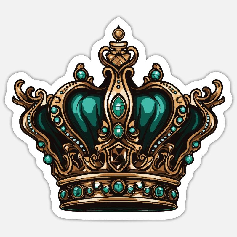 Crown Symbol - Sticker size S (10 x 10 cm) - white matte