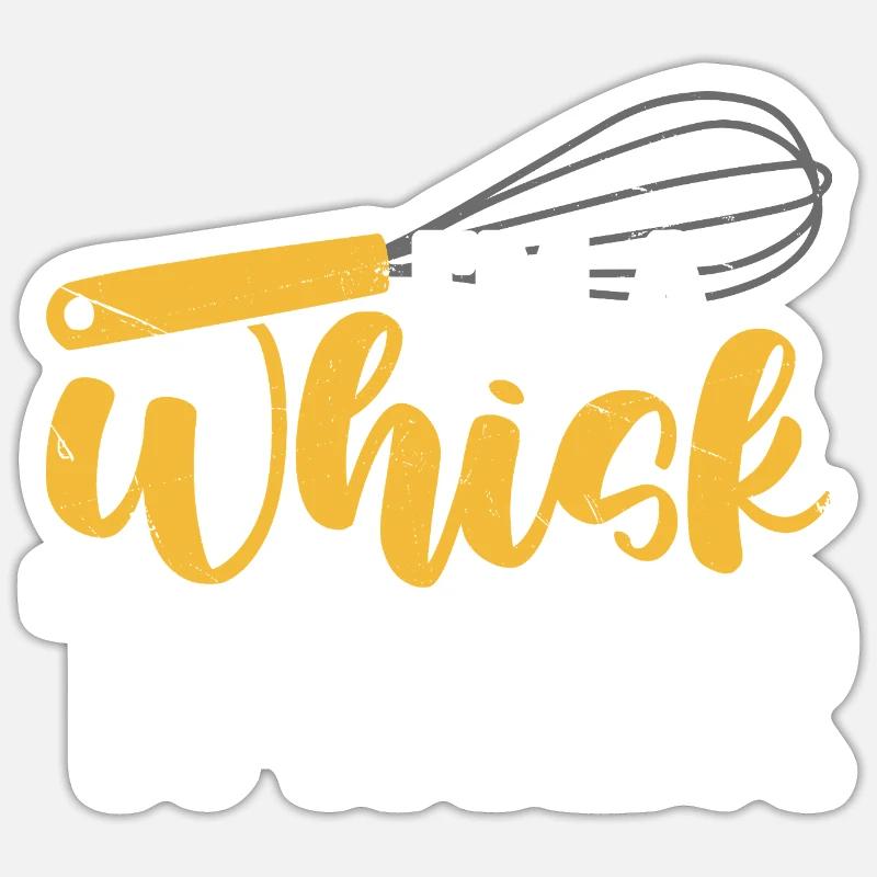 Baking Baker Bakery - Sticker size S (10 x 10 cm) - white matte