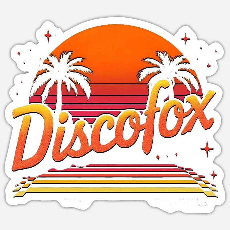 Discofox - Sticker size S (10 x 10 cm) - white matte