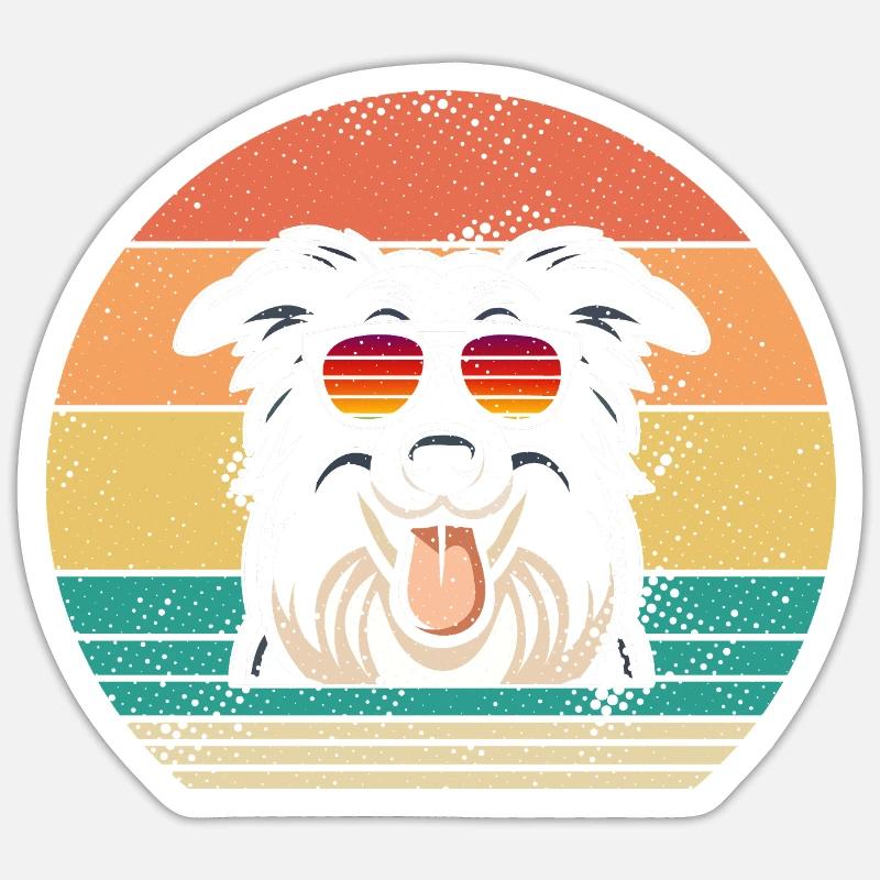Border Collie - Sticker size S (10 x 10 cm) - white matte