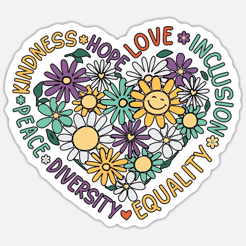 Autisme - Sticker taille S (10 x 10 cm) - blanc mat
