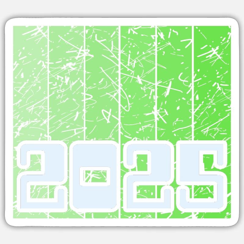 Year 2025 - Sticker size S (10 x 10 cm) - white matte