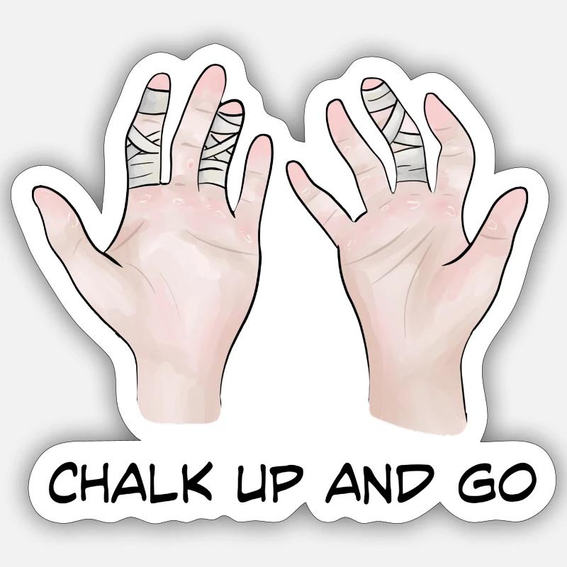 Climbing hands Sticker size S (10 x 10 cm)