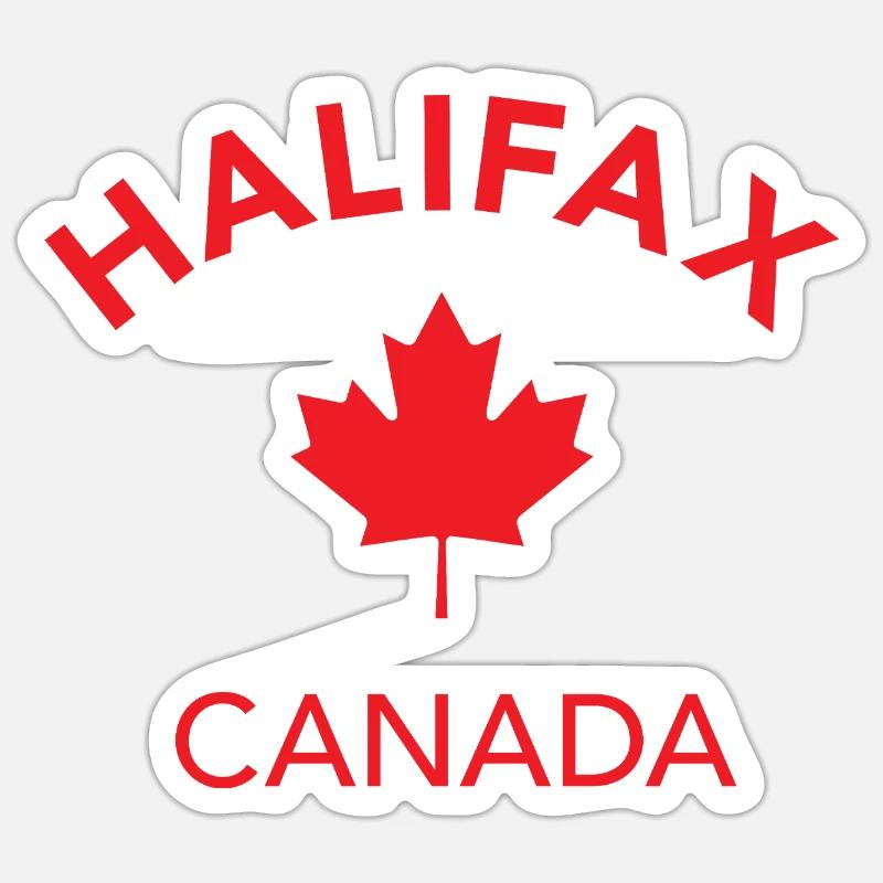 HALIFAX CANADA - Sticker size S (10 x 10 cm) - white matte