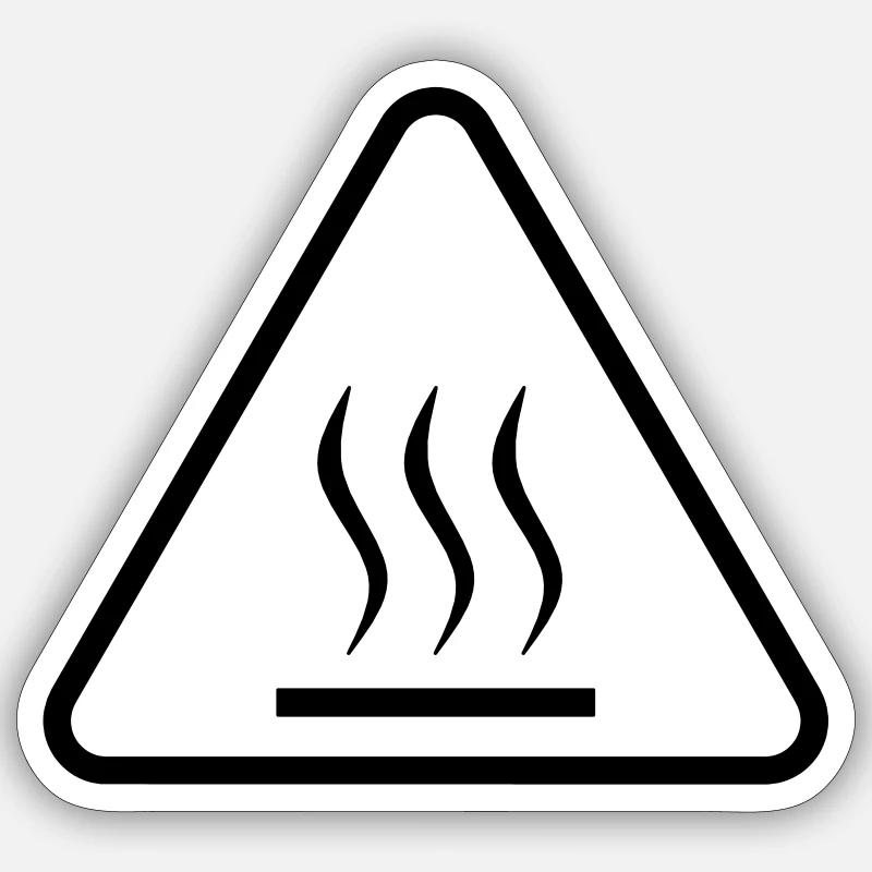 Too hot to handle! Sticker size S (10 x 10 cm)