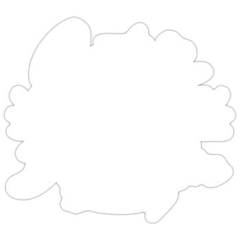 Niedlich, klug und ein bisschen dramatisch - Sticker Größe S (10 x 10 cm) - Mattweiß - Vorne