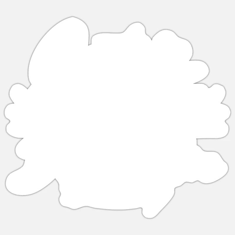 Mignon, intelligent et un peu dramatique Sticker taille S (10 x 10 cm)