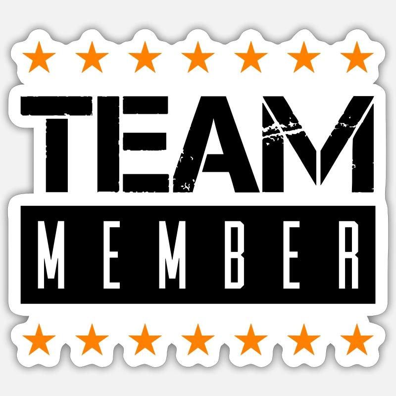 Team Member Sticker size S (10 x 10 cm)