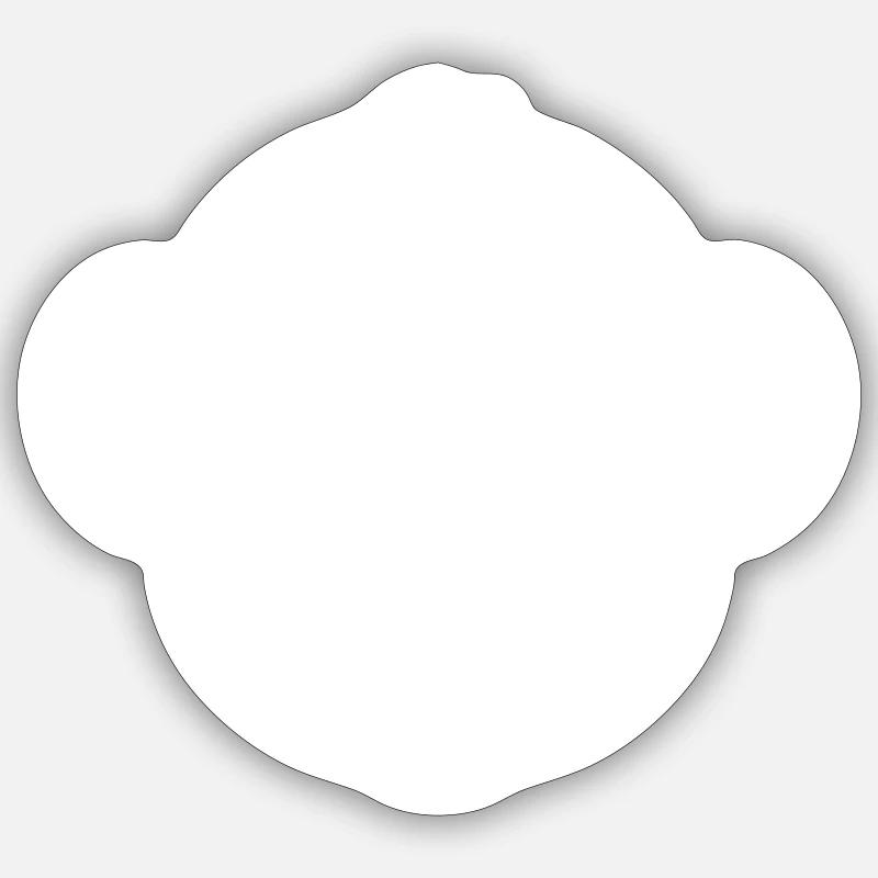 Singe Cool - Sticker taille S (10 x 10 cm) - blanc mat