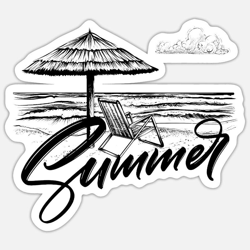 Summer Sticker size S (10 x 10 cm)
