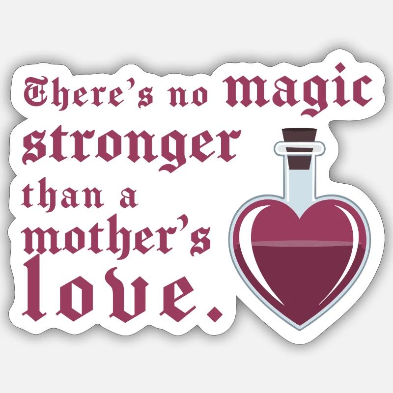 Die Liebe der magischen Mutter - Sticker Größe S (10 x 10 cm) - Mattweiß