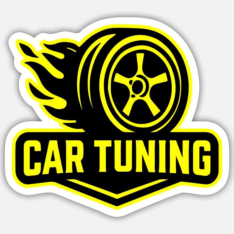 Auto Tuning Autoreifen Sticker Größe S (10 x 10 cm)
