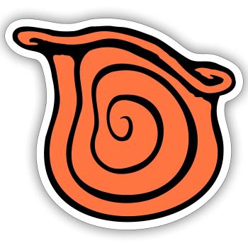Snail Shell Snail Insect House Spiral Cool - Sticker size S (10 x 10 cm) - white matte - Front