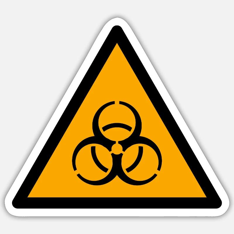 Biohazard Sticker size S (10 x 10 cm)