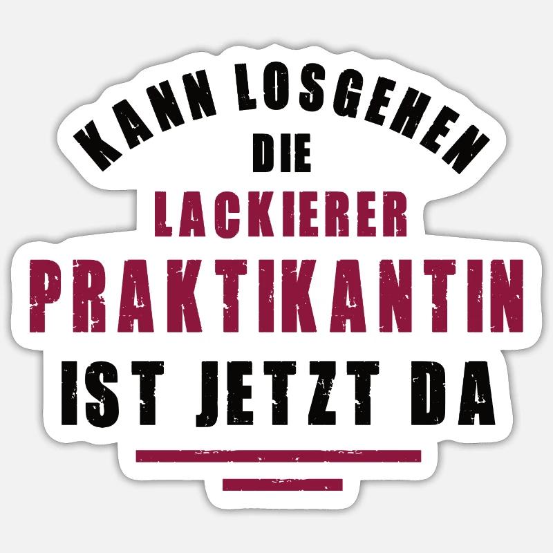 Intern Painter Paint Shop Internship Sticker size S (10 x 10 cm)
