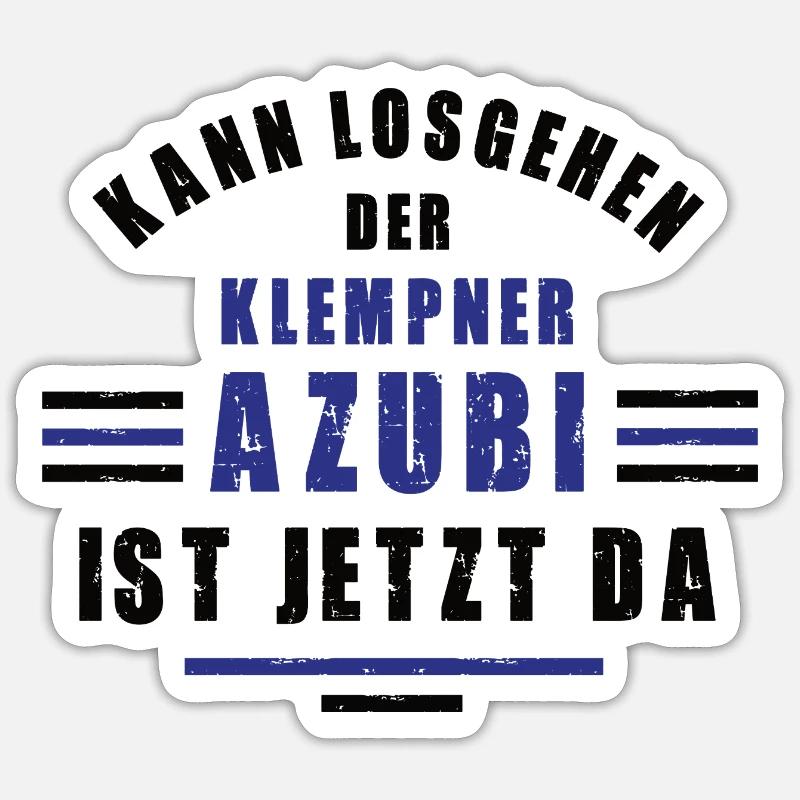 Trainee Plumber Apprenticeship Training Plumber Training Sticker size S (10 x 10 cm)