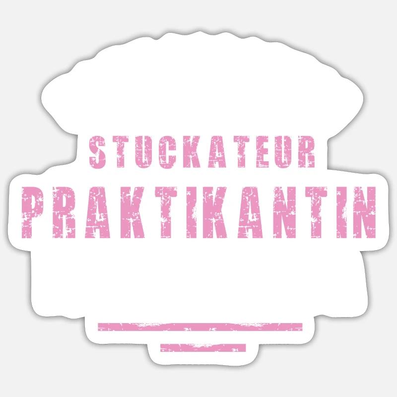 Plasterer Internship Plasterer Internship - Sticker size S (10 x 10 cm) - white matte