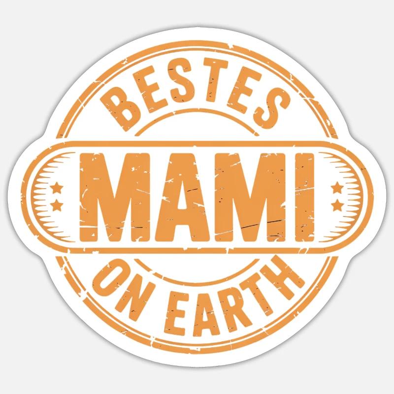 Bestes Mami Geschenk Muttertag - Sticker Größe S (10 x 10 cm) - Mattweiß