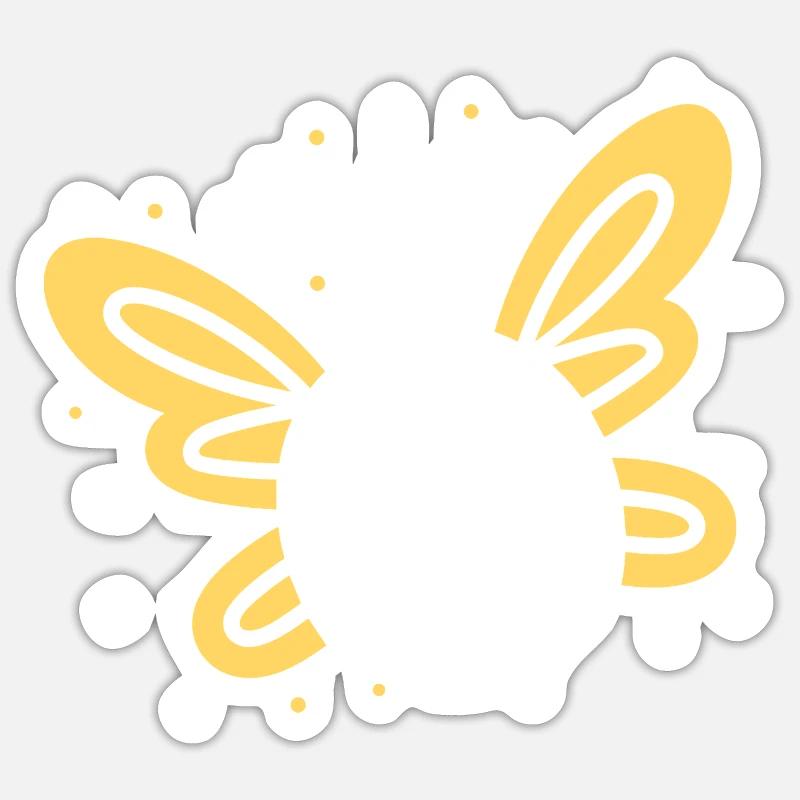 Luciole - Sticker taille S (10 x 10 cm) - blanc mat