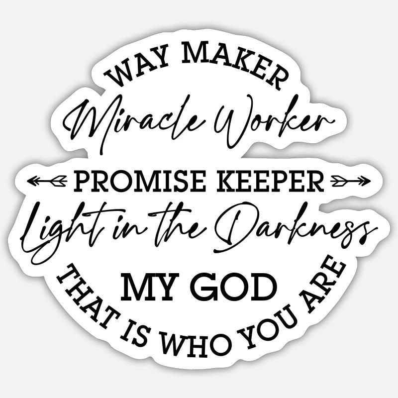 faiseur de chemins - Sticker taille S (10 x 10 cm) - blanc mat