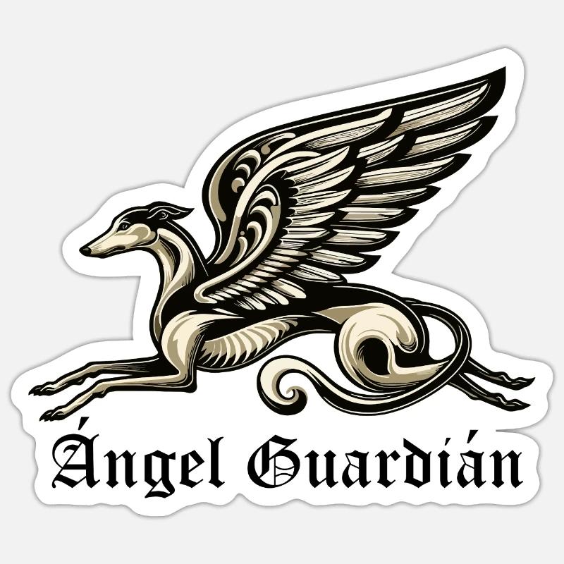 Ángel Guardián Nr3 E - Sticker size S (10 x 10 cm) - white matte