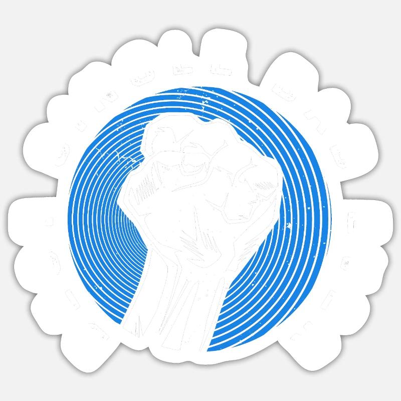 Single Father Dad Single Parent Single - Sticker size S (10 x 10 cm) - white matte