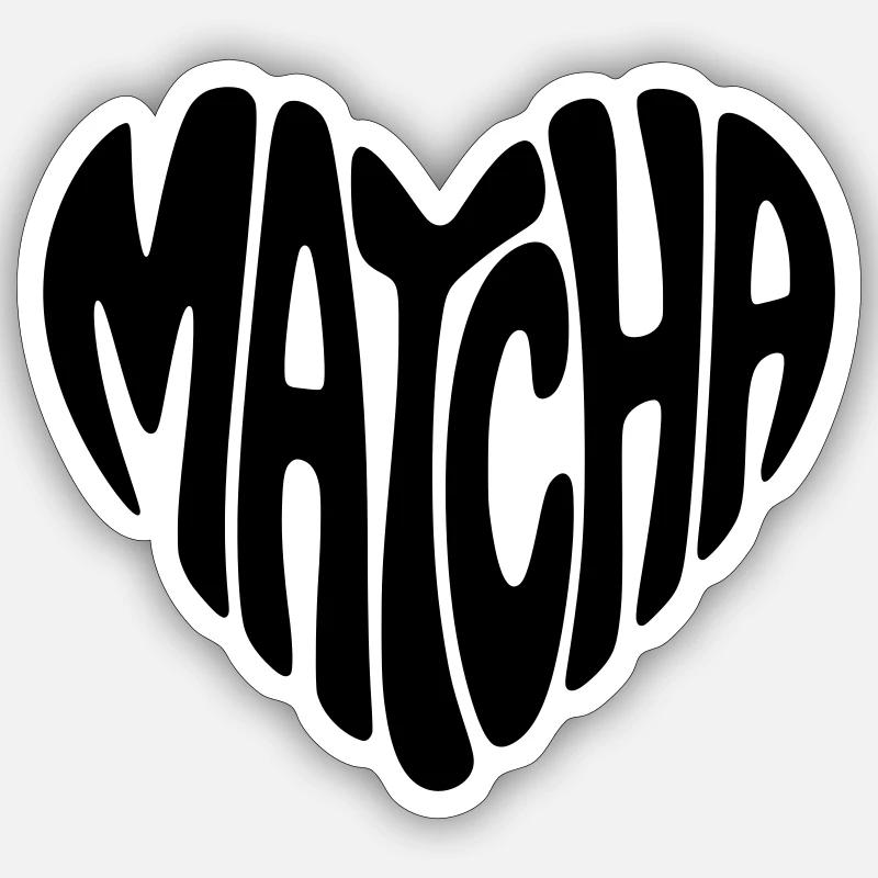 Matcha - Sticker size S (10 x 10 cm) - white matte